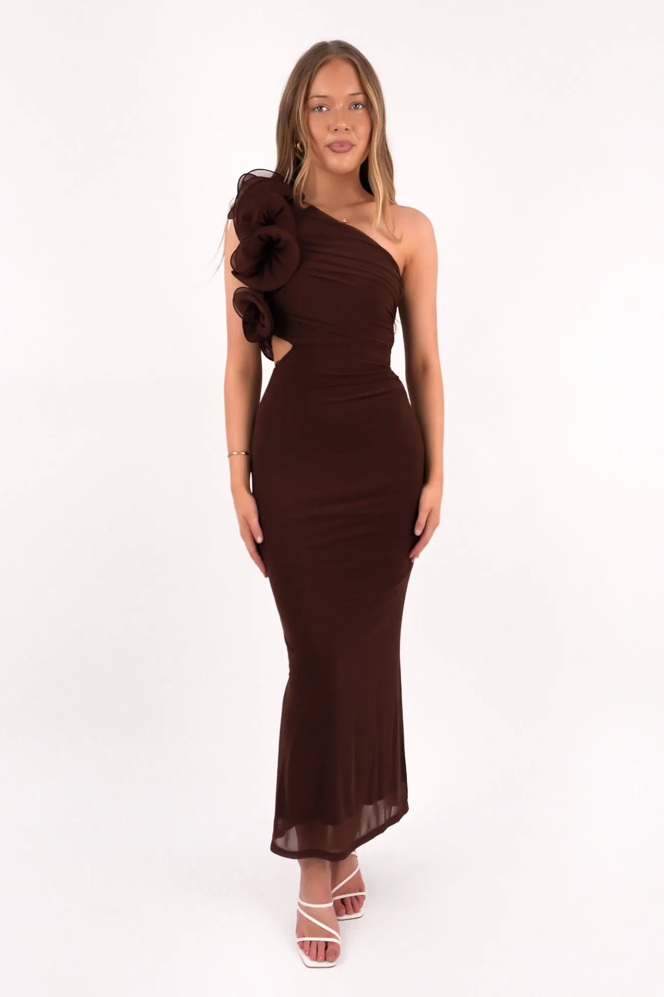 Chic Mom Anderson Maxi Dress Brown