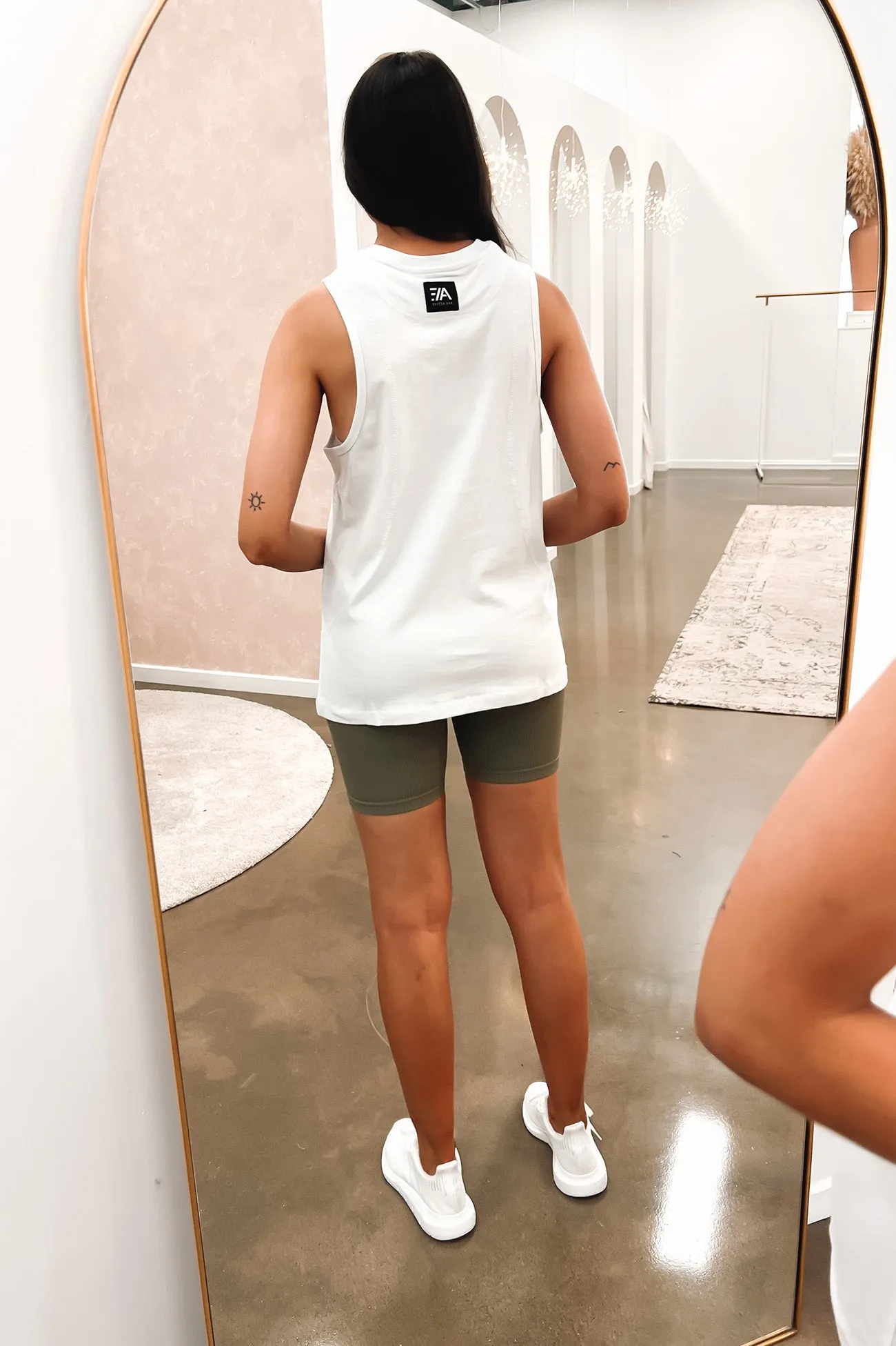 Ergonomic Pattern Design Anderson Tank White