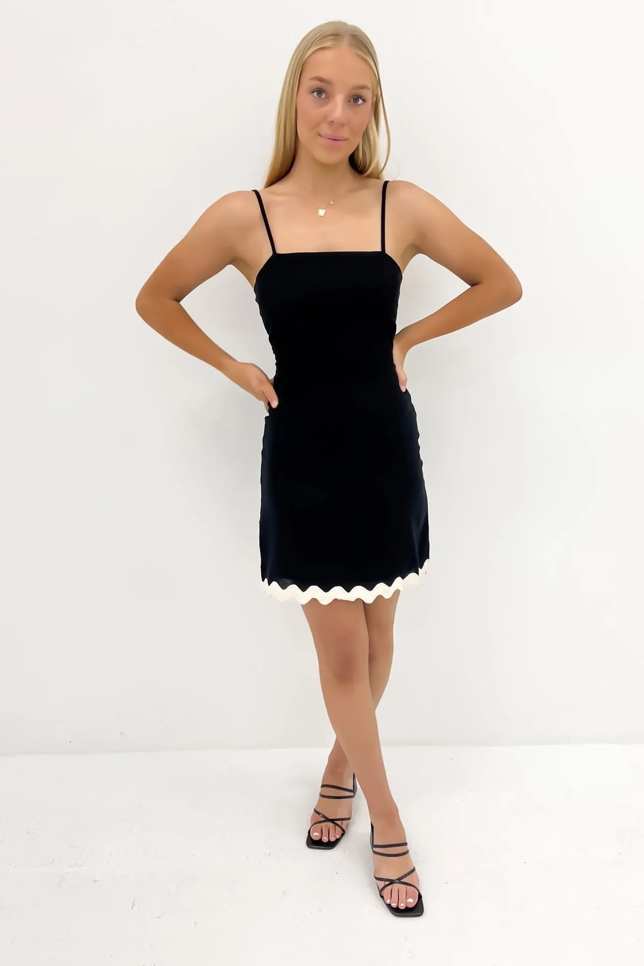 Andy Mini Dress Black Natural Neutral Feel