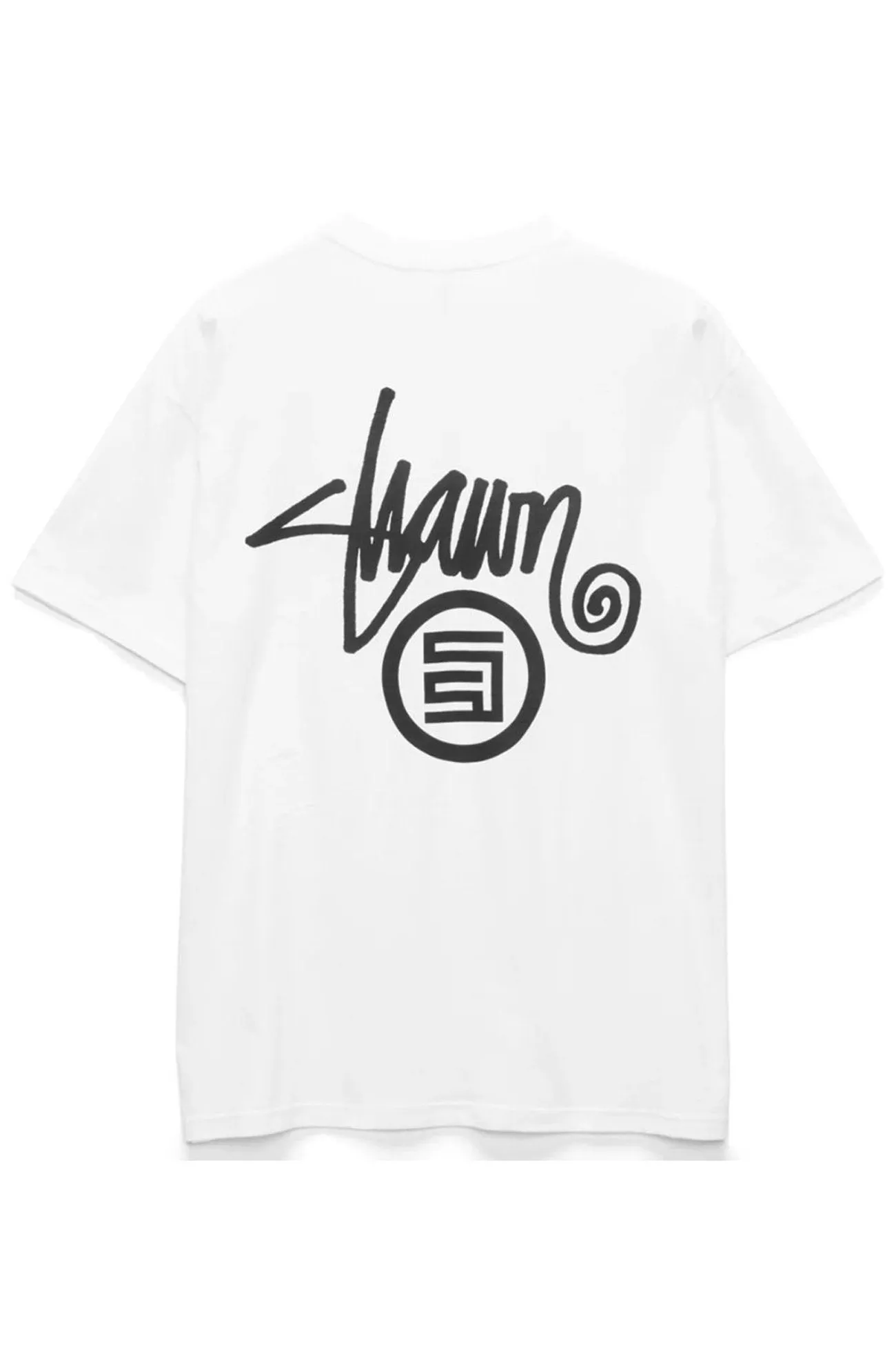 Shawn Dot Tee White Durable Material Versatile Look