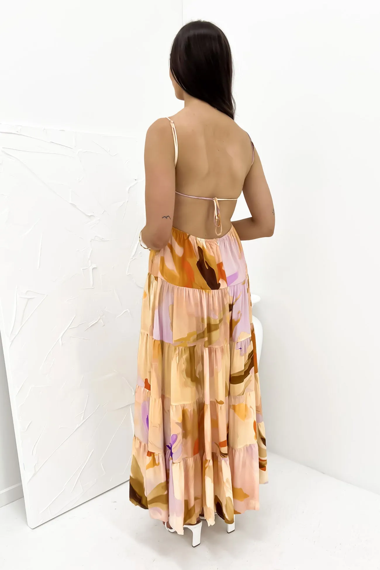 Relaxed Vibe Perfect Layers Anisa Maxi Dress Peach