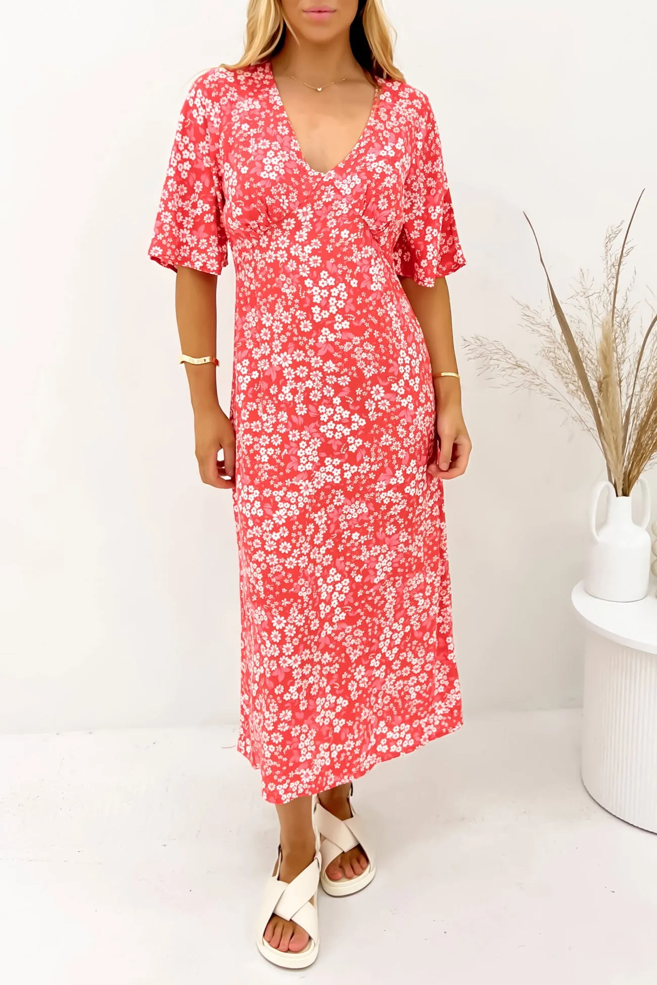 Ankara Dress Floral Print Seasonal Mood Lazy Pick