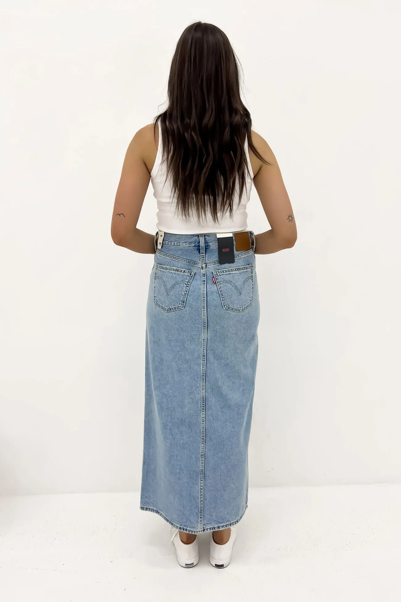 Light Comfort Fade Resistant Cloth Ankle Column Skirt Please Hold