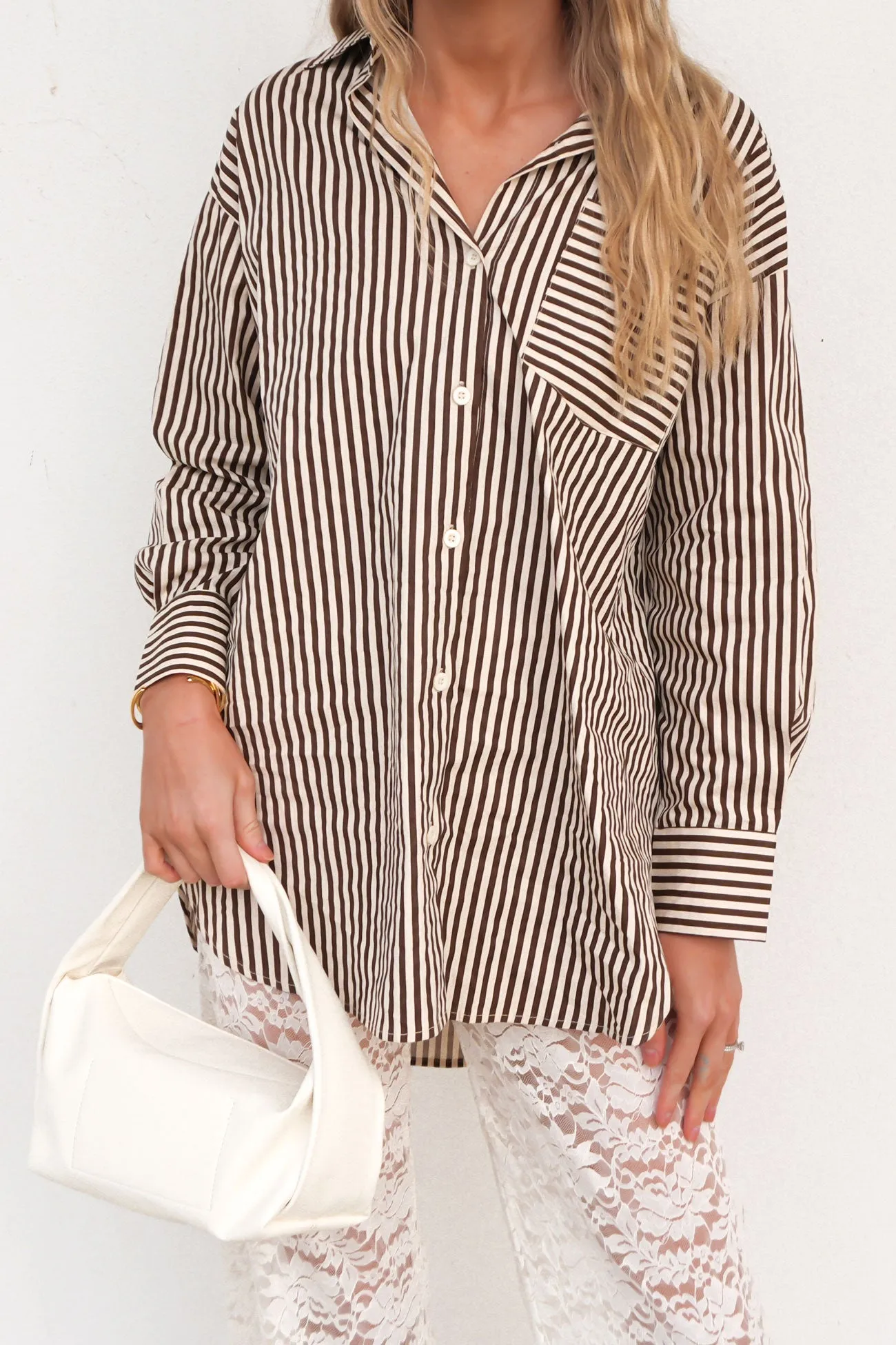 Savannah Shirt Brown Edgy Fashion Streetwear