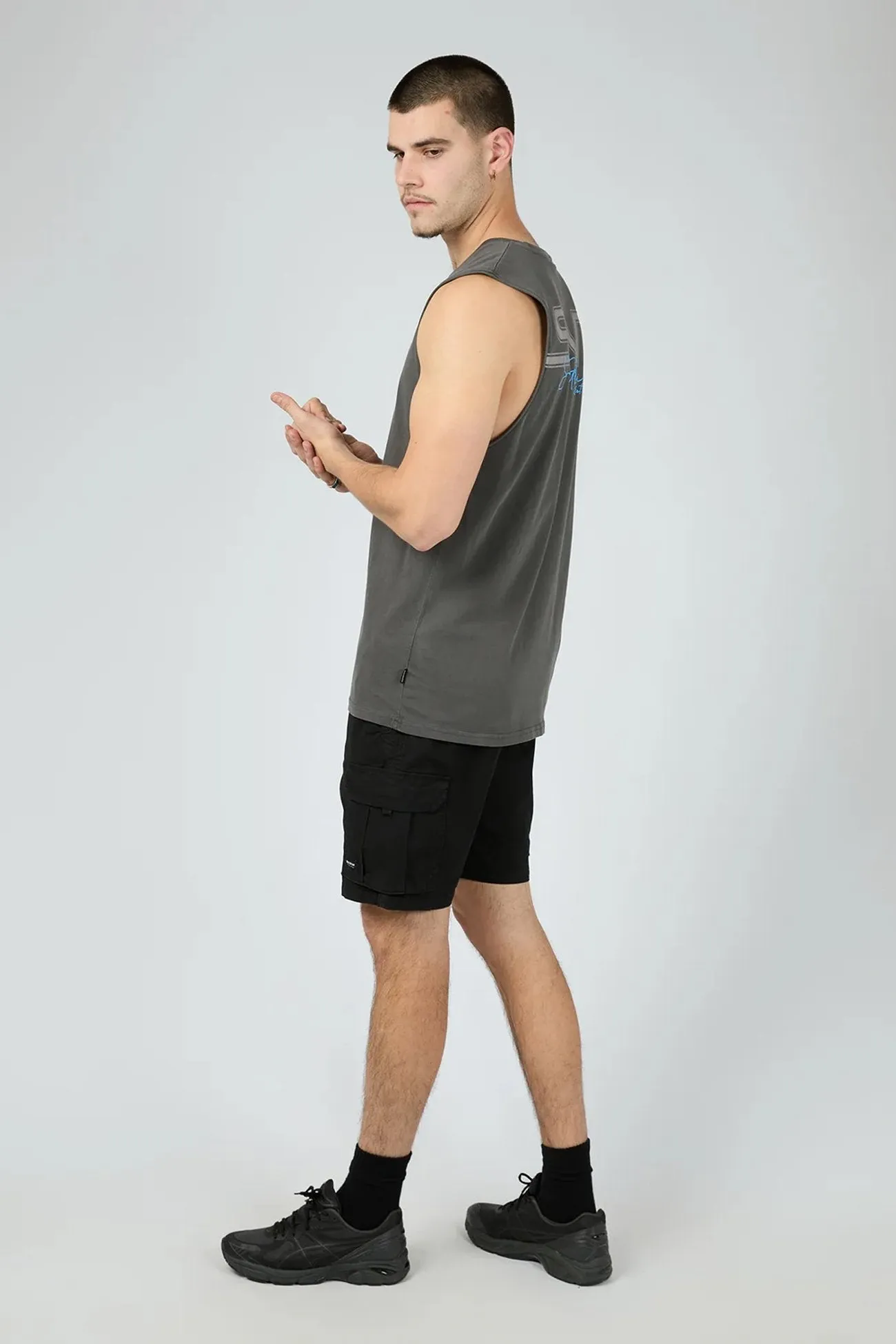 urban area Ultra light Link Script Muscle Washed Black
