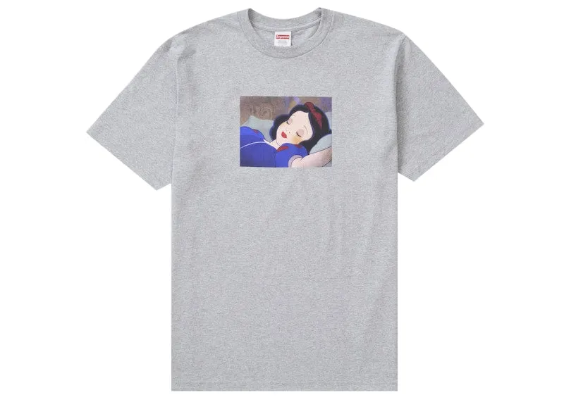 Collared Supreme Snow White Tee Heather Grey
