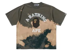 Bape Tie Dye College Relaxed Fit Tee Beige Knitted