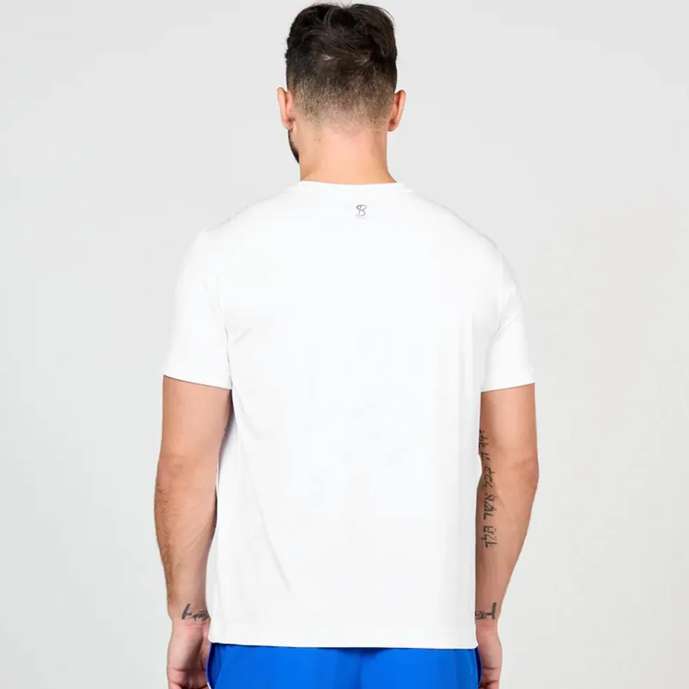 Anti-microbial SB Sport Men's Classic Sport Sleeve - White Color fastness