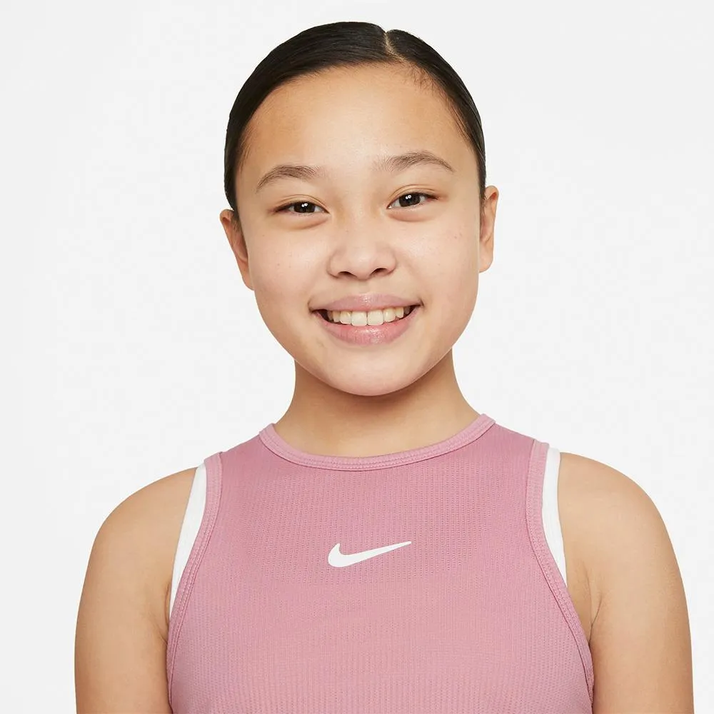 Nike Girls Victory Tank - Elemental Pink Padded collar Breathable Design