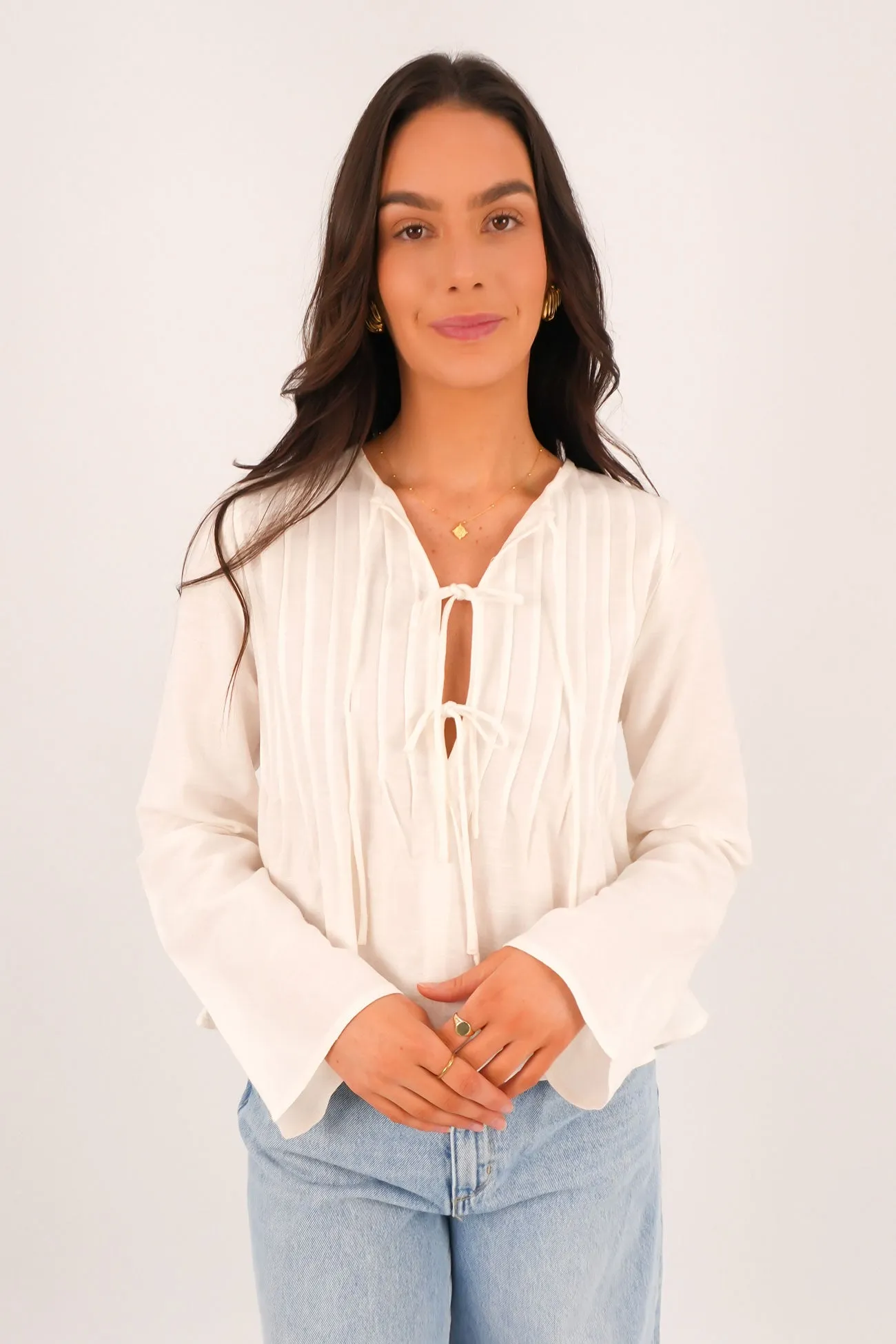 Hudson Shirt Vintage White Lightweight Material