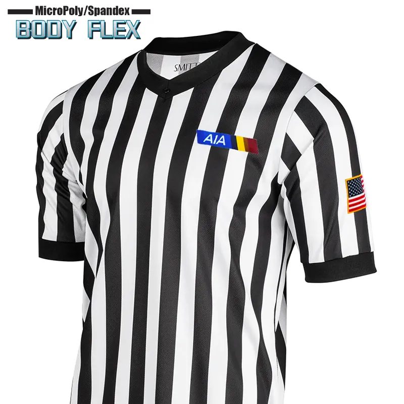 Stretchable Material AIA Arizona Logo Body Flex Basketball Referee Shirt