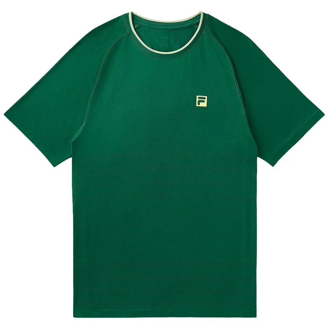 Wide-leg blending Anti - pilling Fila Men's Ace Seamless Crew - Green
