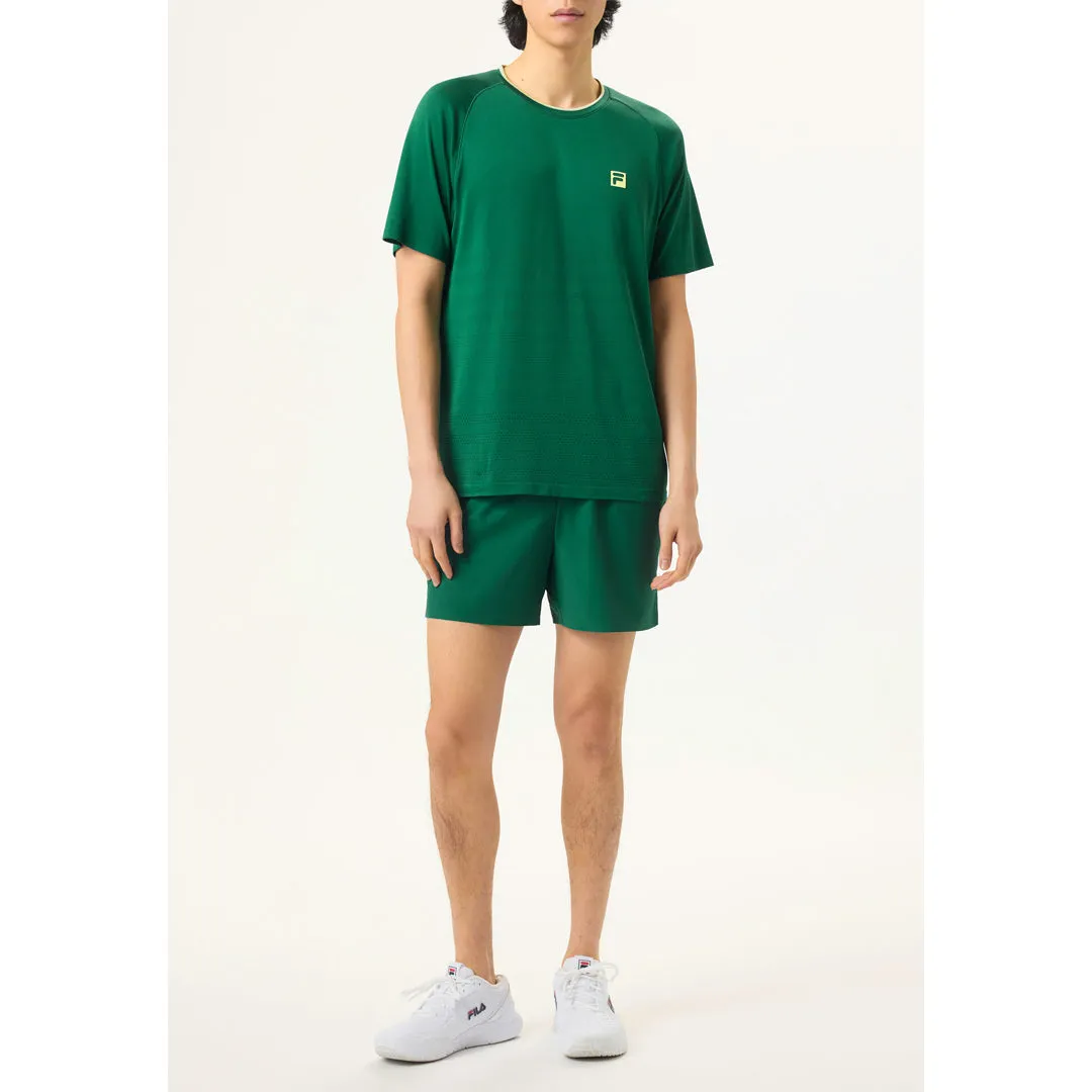 Anti - pilling Fila Men's Ace Seamless Crew - Green Strapped