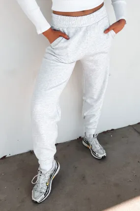 Austin Track Pant Snow Marle Light and Cozy