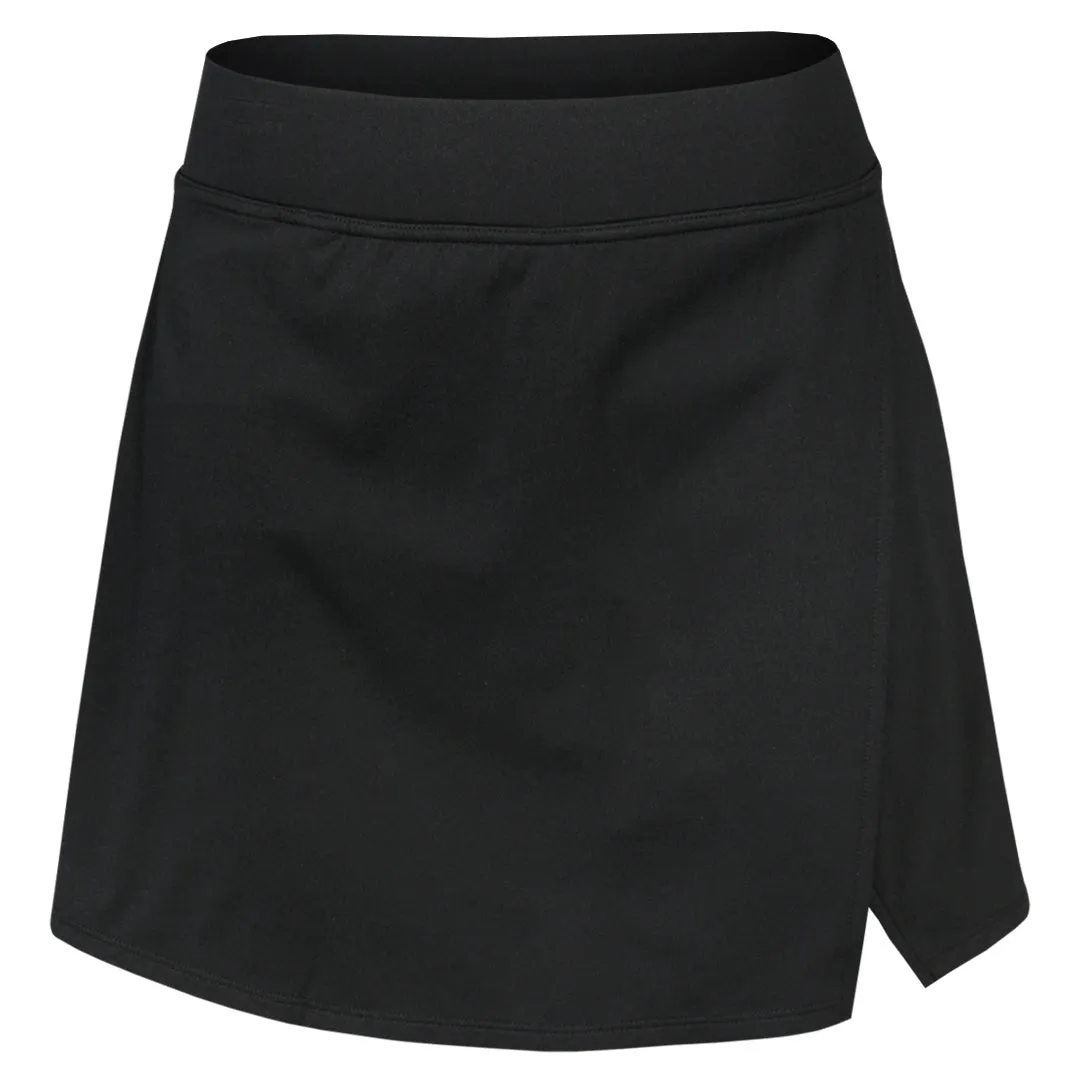 silk material Anti-scratch MPG Women's Vital Mid Rise Sport Skort - Black
