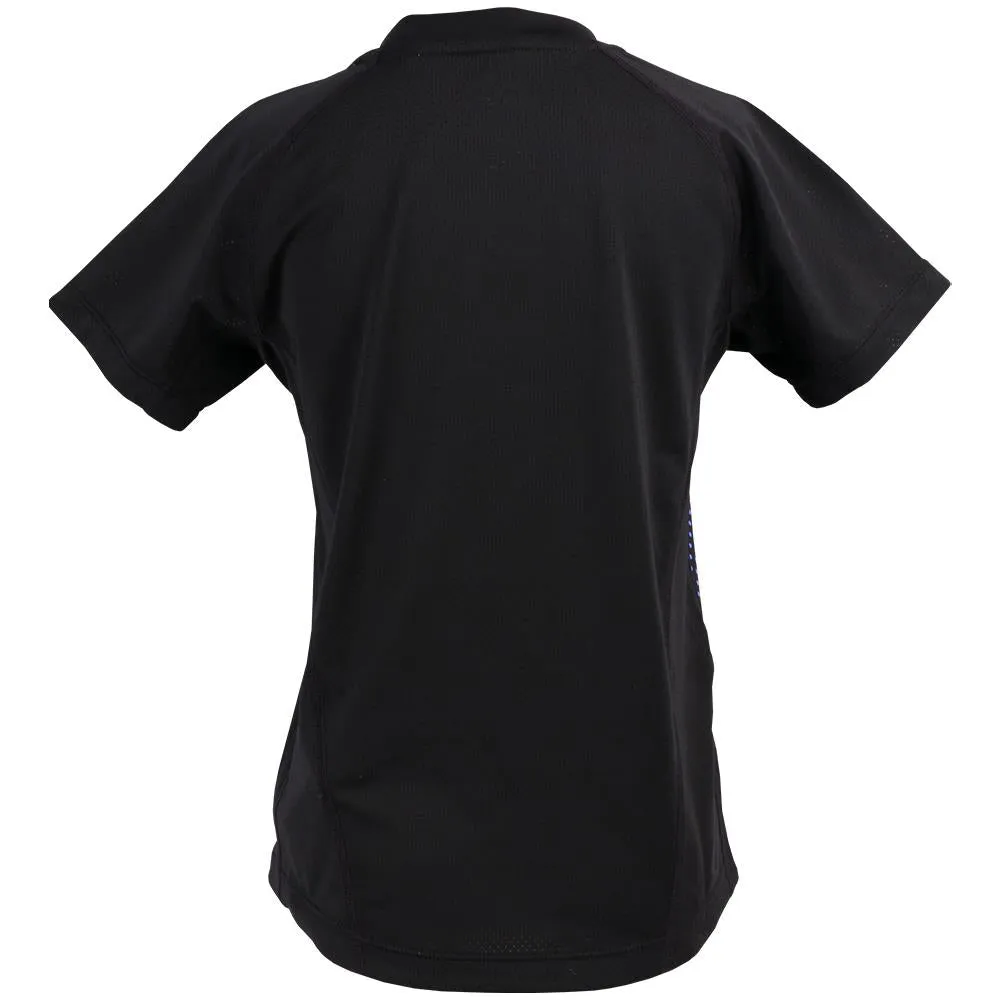 Asics Boys Tennis Graphic SS Top - Performance Black Pleated design
