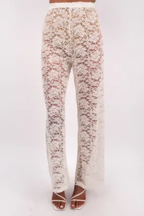 Perfect Movement Odor Control Tech Savannah Lace Pant Cream