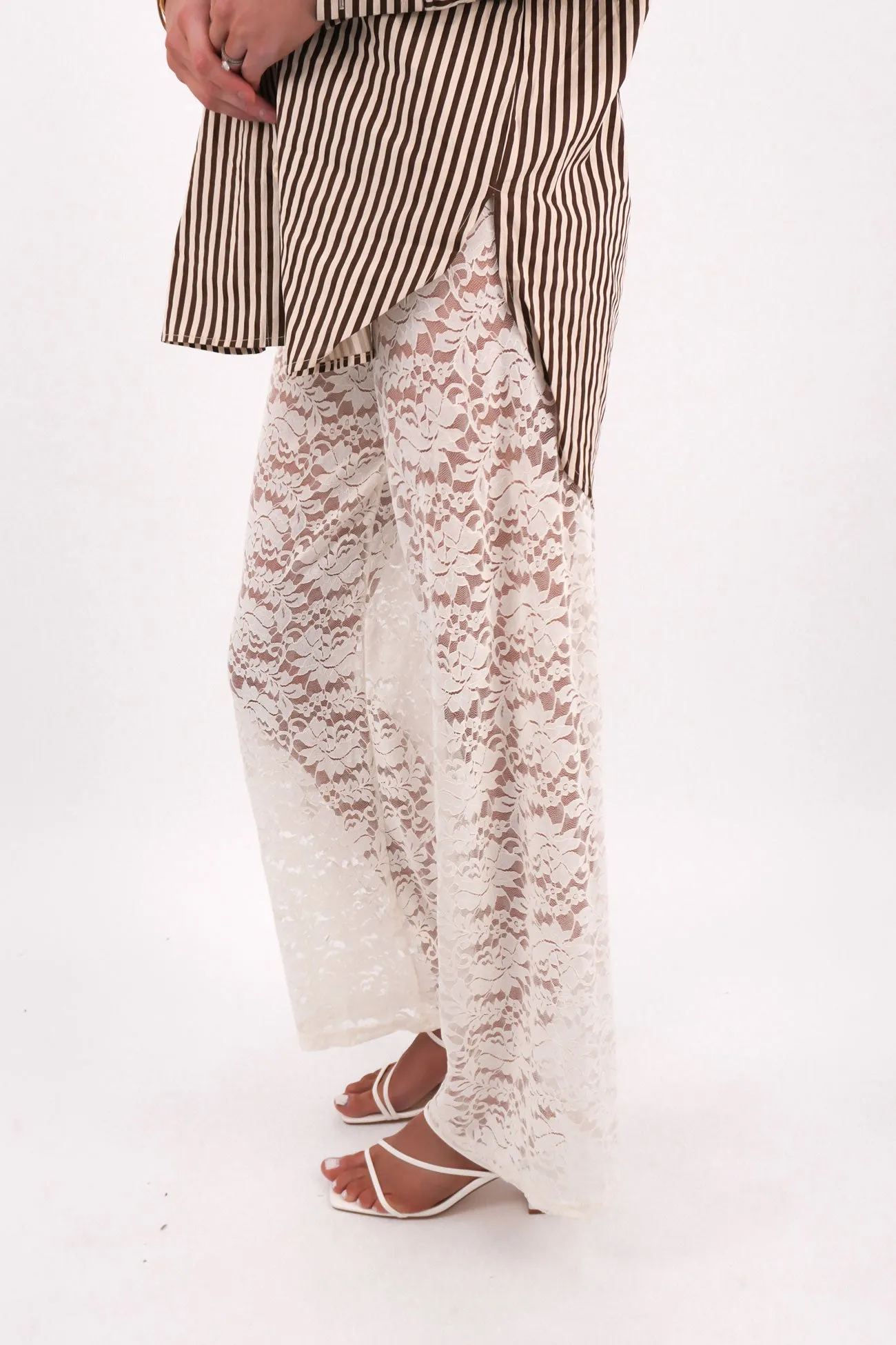 Versatile Fit Savannah Lace Pant Cream