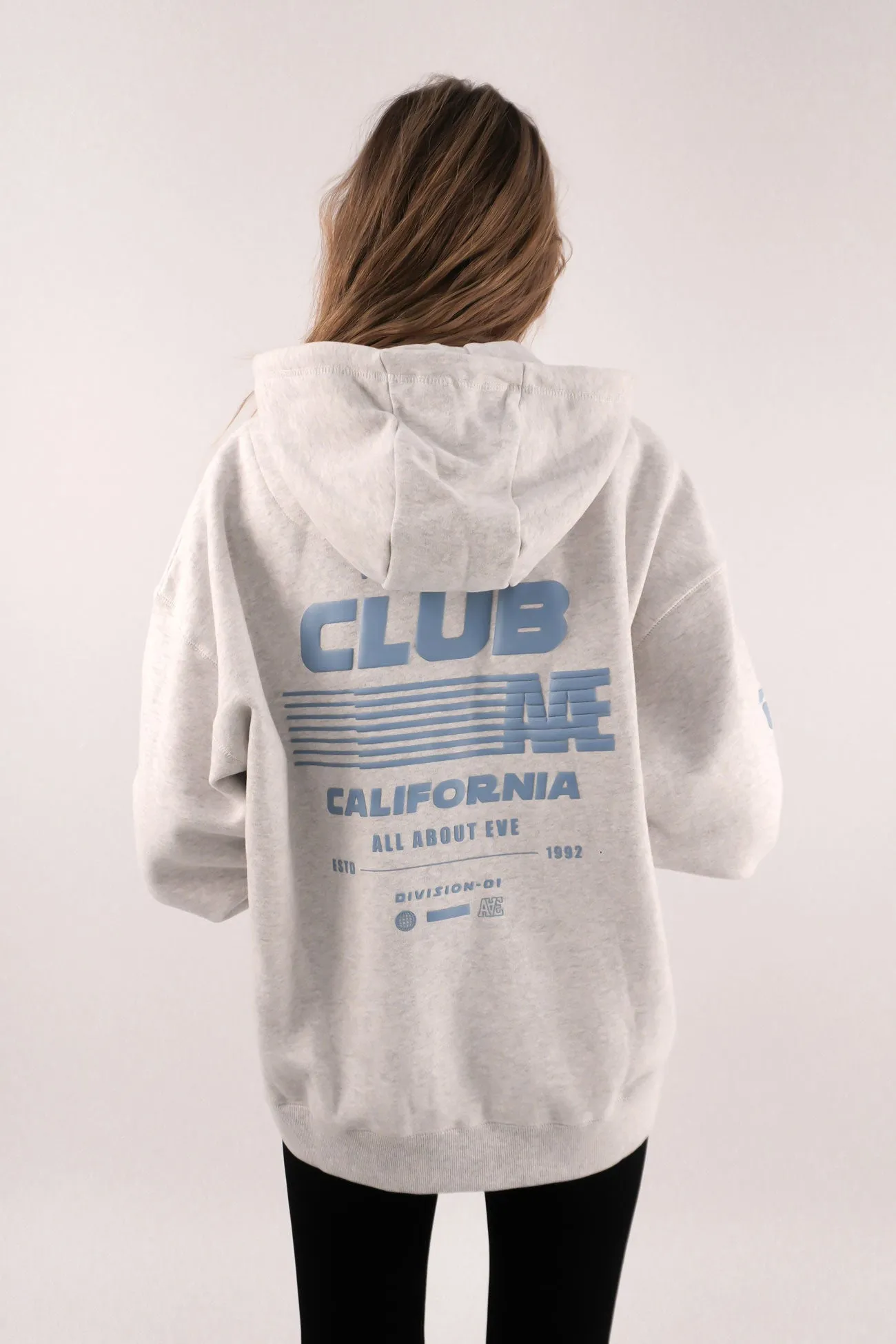 Club Relaxed Hoodie Snow Marle Versatile Layering Options