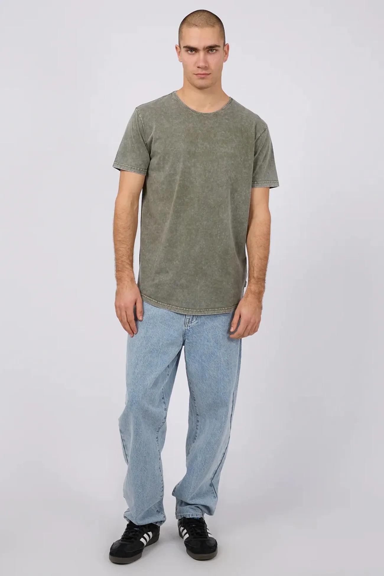 athletic style Street Style Tail Tee Khaki