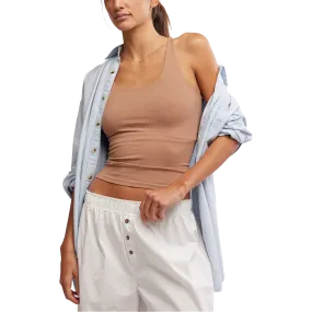Women's Clean Lines Racerback Biodegradable Fiber Blend LightweightTexture