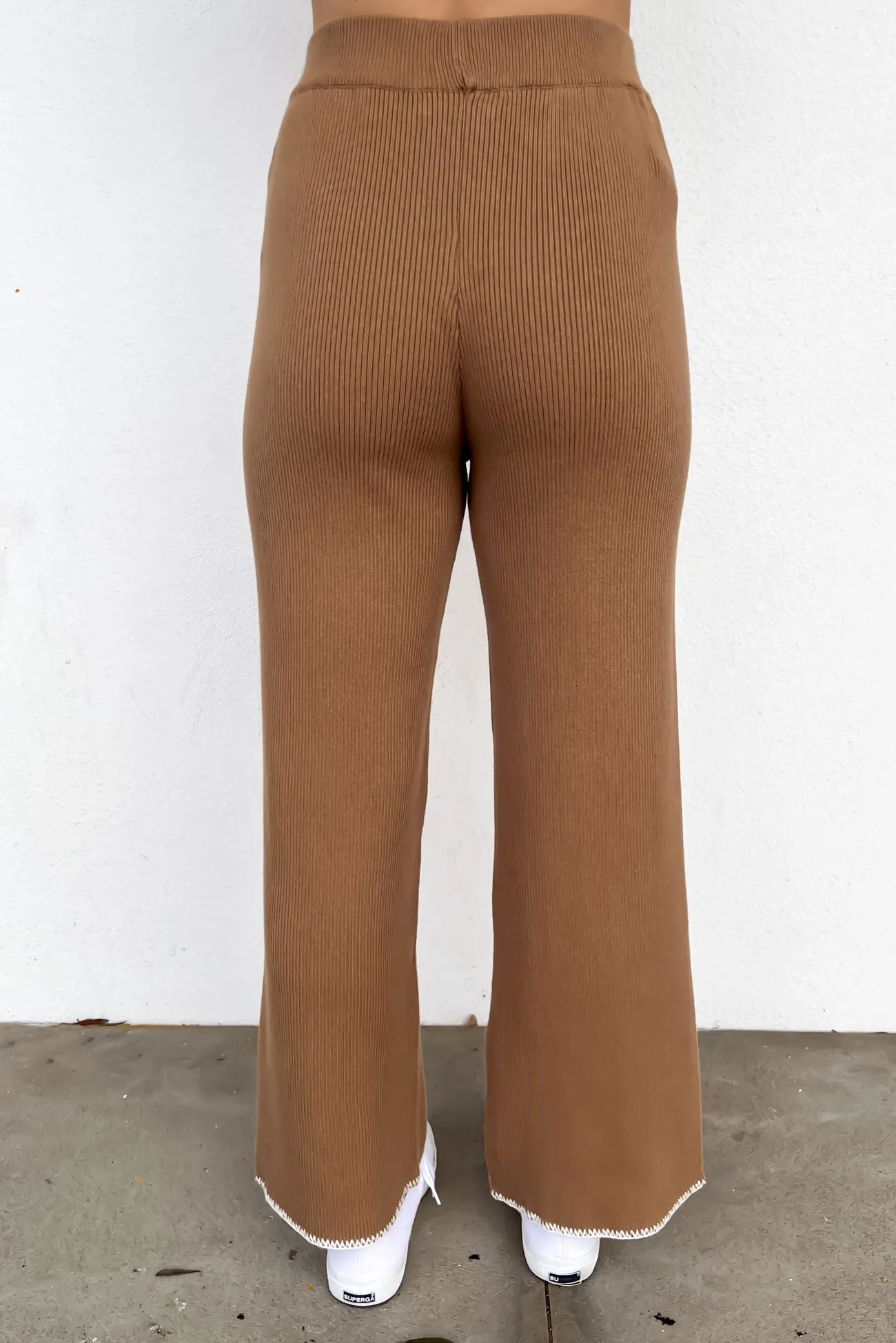 Cody Knit Pant Taupe Active Comfort Fit Perfectly Relaxed