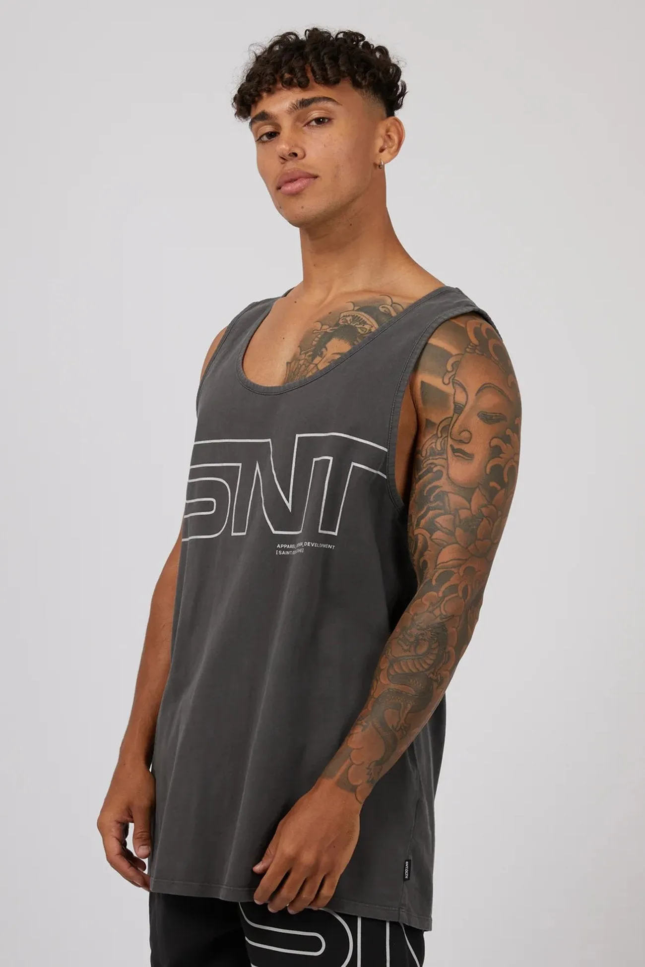 Link Singlet Washed Black Enthusiast - targeted