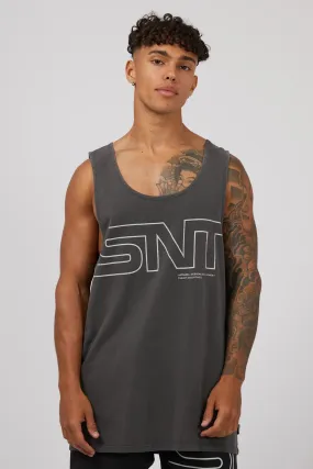 dry environment Link Singlet Washed Black