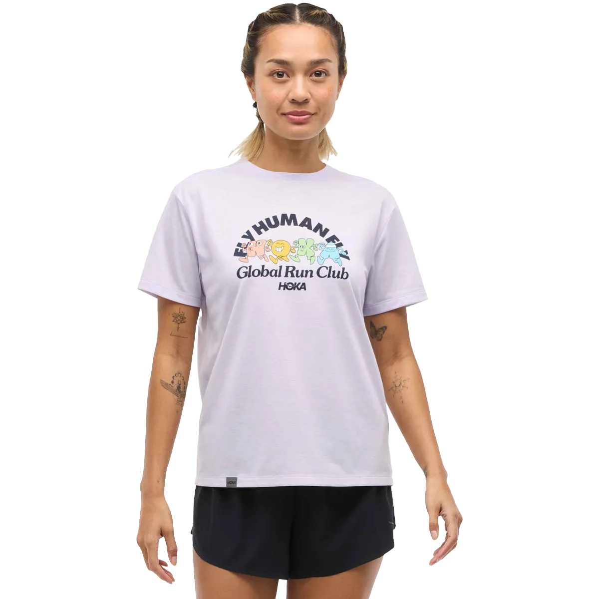 MultiPanelConstruction Layered Sleeve Women's Run Tech Short Sleeve