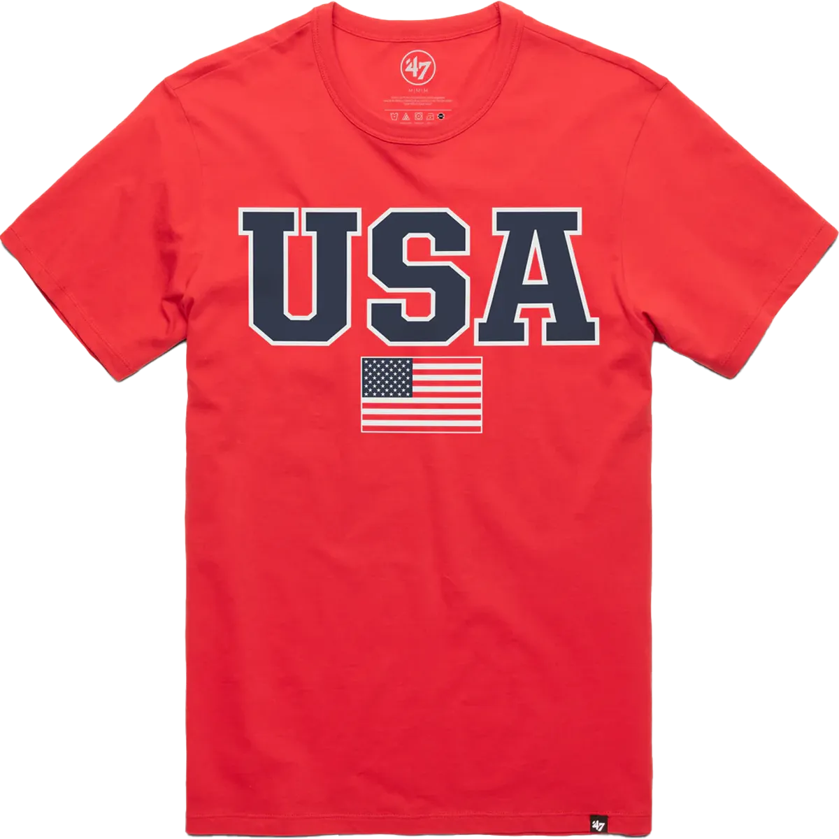 Men's USA Block Franklin Tee NonIrritatingStitching
