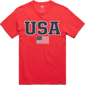 Men's USA Block Franklin Tee NonIrritatingStitching