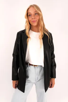 Brooklyn Blazer Black Utility Inspired Look Flexible Shoulder Gussets
