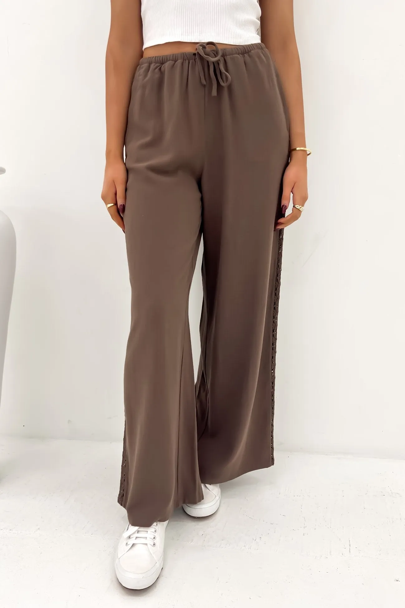 Toledo Pant Brown Casual Must-Have Wrinkle Free Fabric