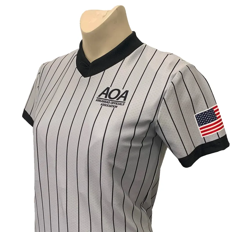 Arkansas AOA Logo Basketball Referee V-Neck Standalone Option Stylish Element