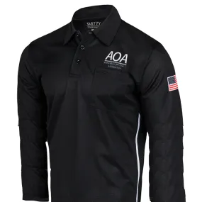 Arkansas AOA Long Sleeve Baseball Umpire Shirt Neutral Tones Warm Layers