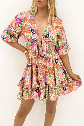 Fashionable Fit Light Bow Arlo Mini Dress Celina