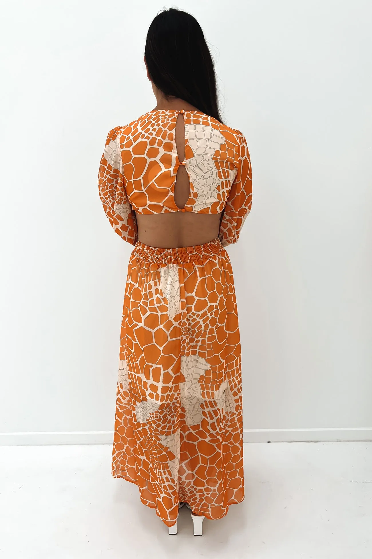 Asher Maxi Dress Orange Simple Chic
