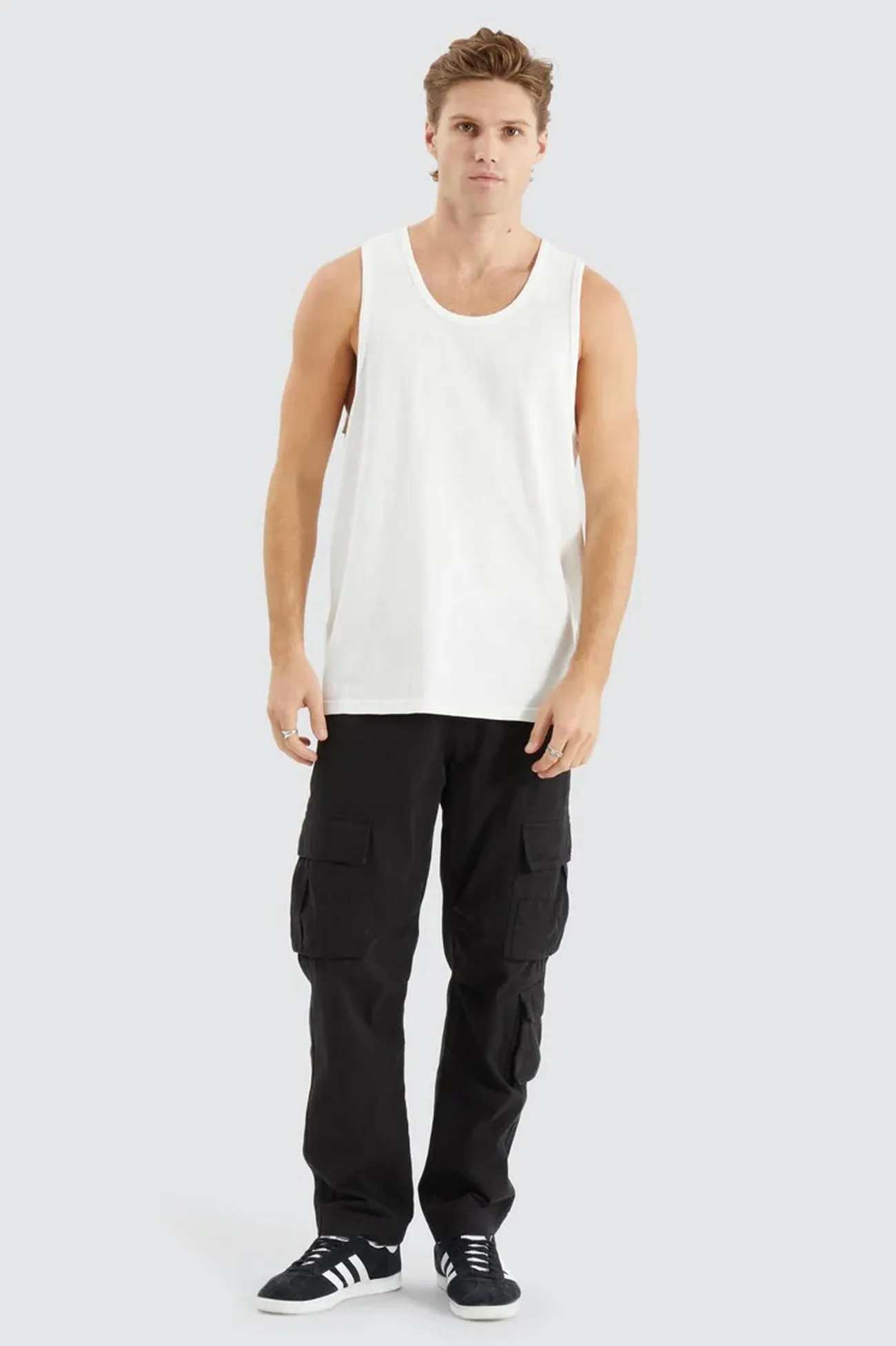Asheville Relaxed Singlet Natural White easy to operate multi - layer storage
