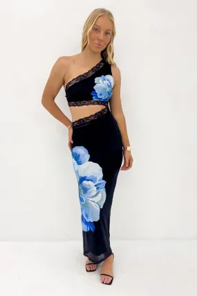 Ashlyn Maxi Dress Black Blue Perfect Wearable