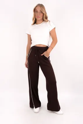 HighRiseWaistband Durable Waistband Aster Pant Chocolate