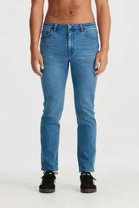 Lightweight Earthy Nature Lover High Durability R3 Slim Straight Jean Tulum Blue