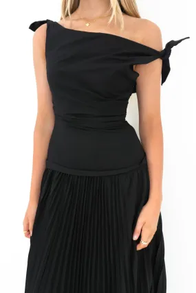 Practical work-to-play piece Augusta Maxi Dress Black