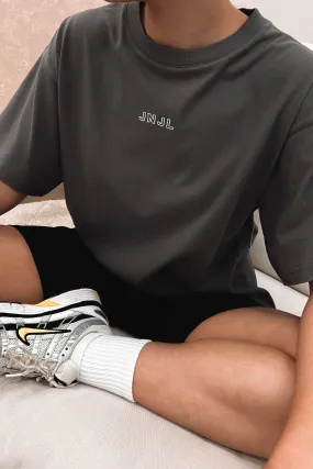 Austin Logo Tee Charcoal Outdoor Comfort Stylish
