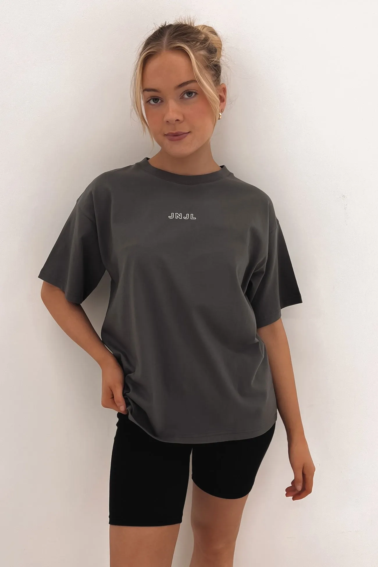 Austin Logo Tee Charcoal Casual Fashion Adult Wear