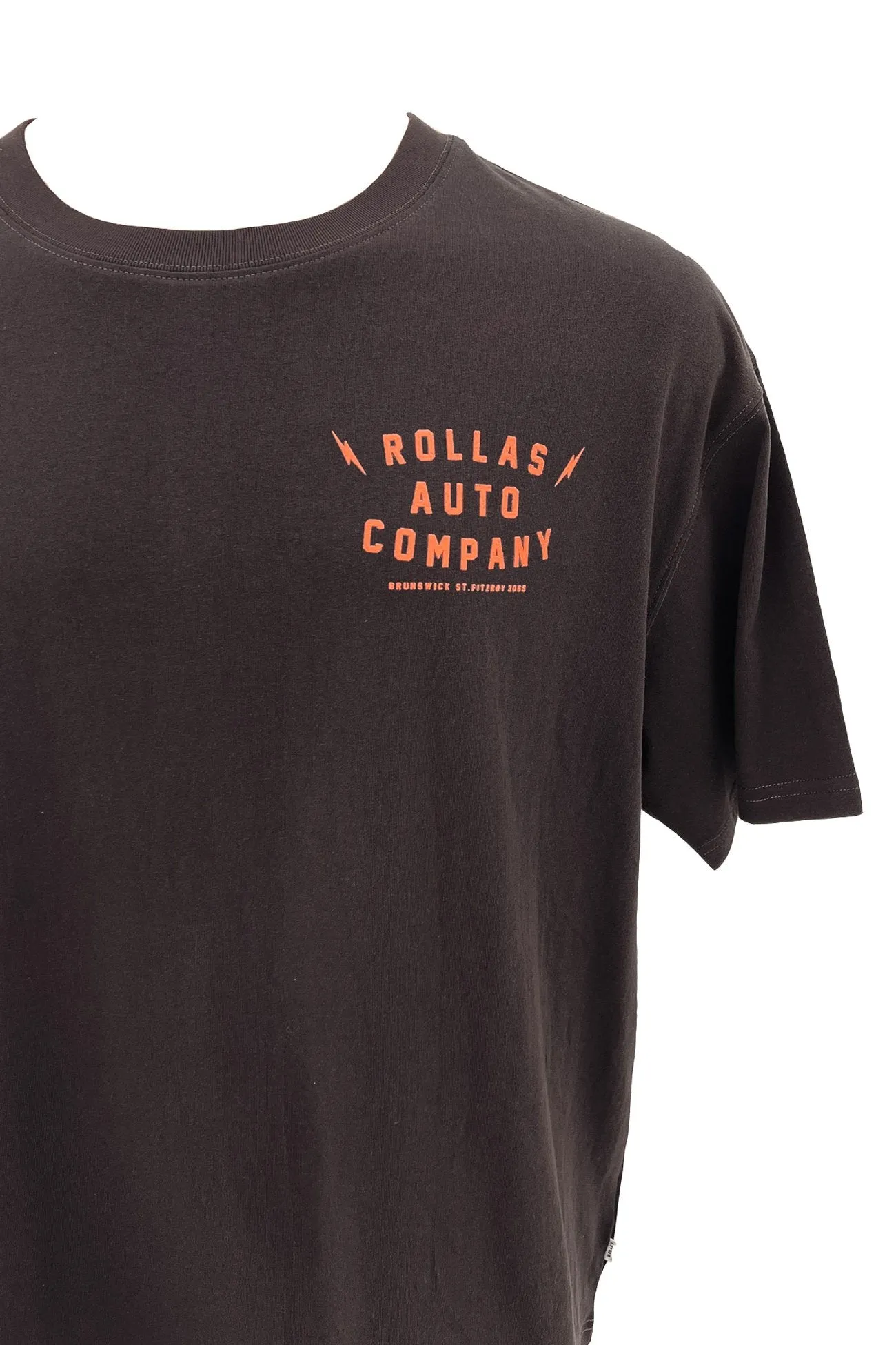 Simple Comfort Look Wear Resistant Fabric Auto Box Tee Washed Black