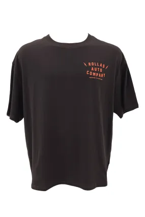 contrast Dimensional Stability Weave Auto Box Tee Washed Black