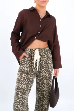 Axel Shirt Chocolate Classy Detail