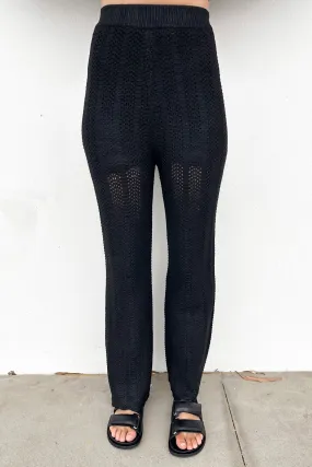 LightweightInsulation Aylin Crochet Pant Black