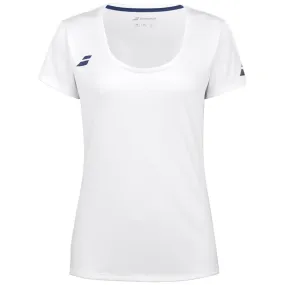 odor - resistant Babolat Girls Play Cap Sleeve Top - White