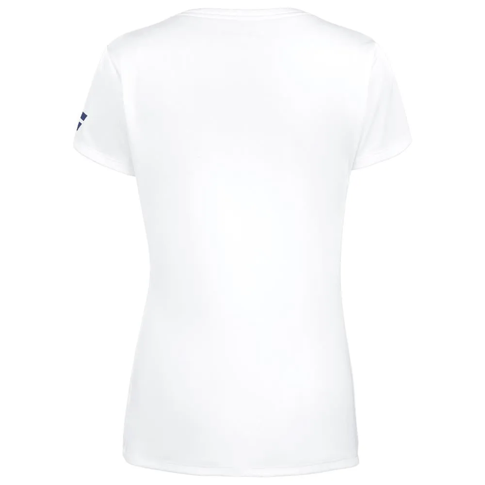Babolat Girls Play Cap Sleeve Top - White low - maintenance simple design